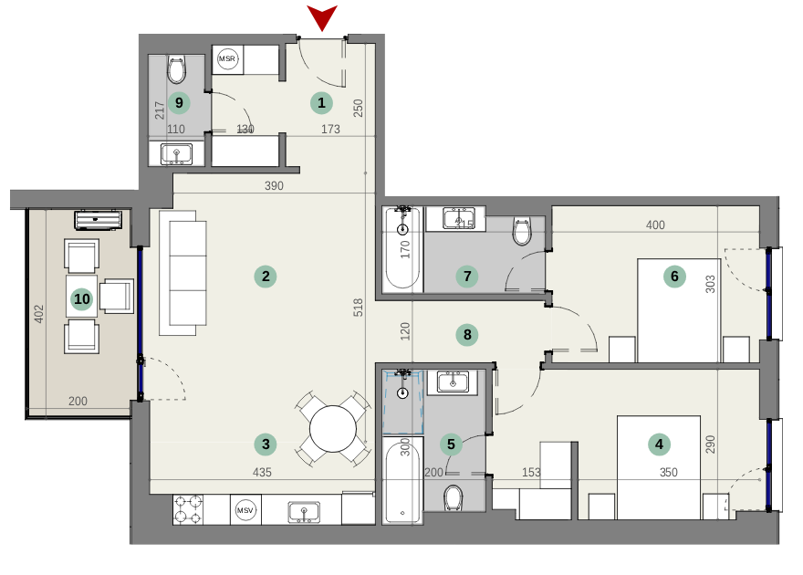 Plan apartament