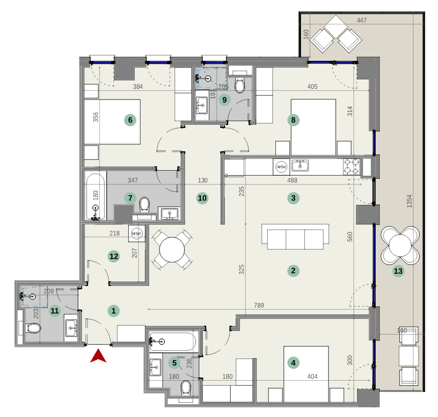 Plan apartament