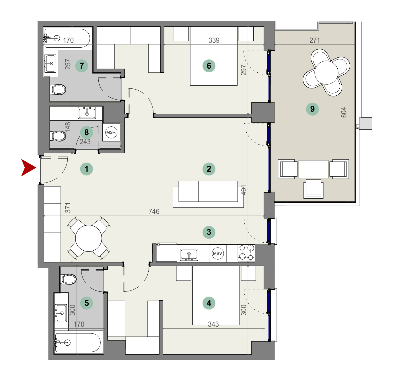 Plan apartament