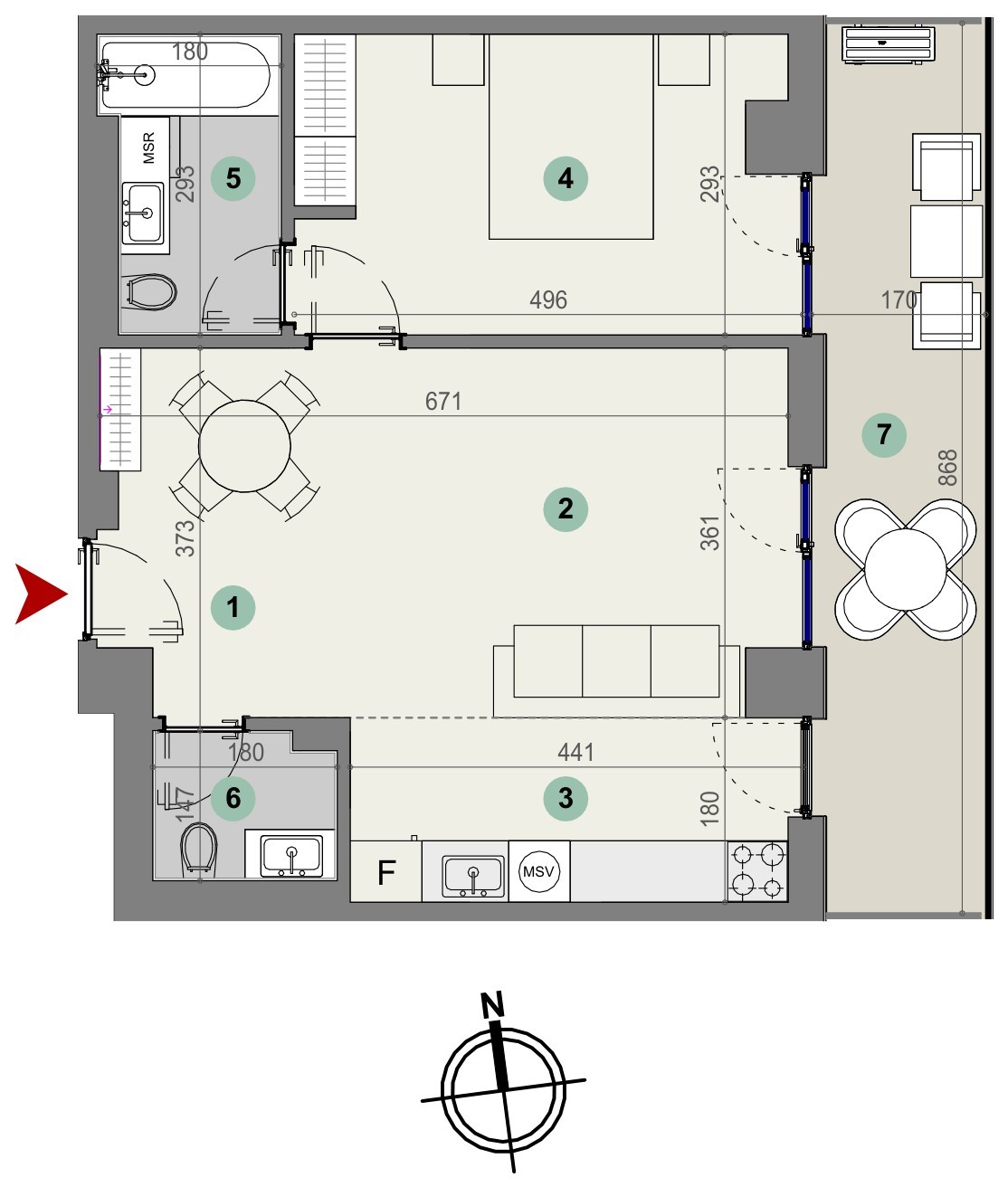 Plan apartament