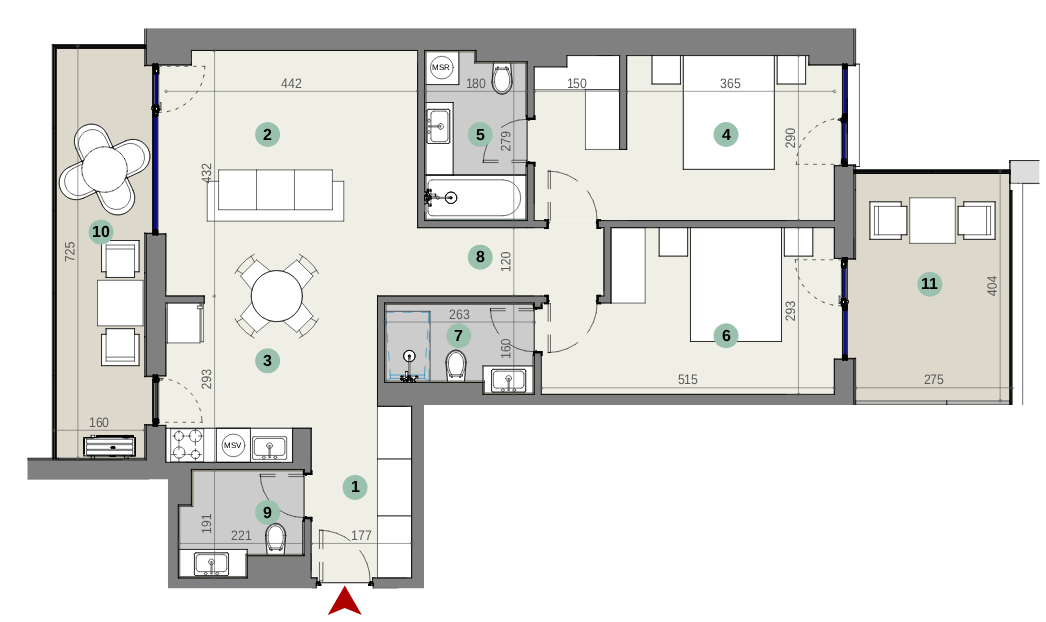 Plan apartament