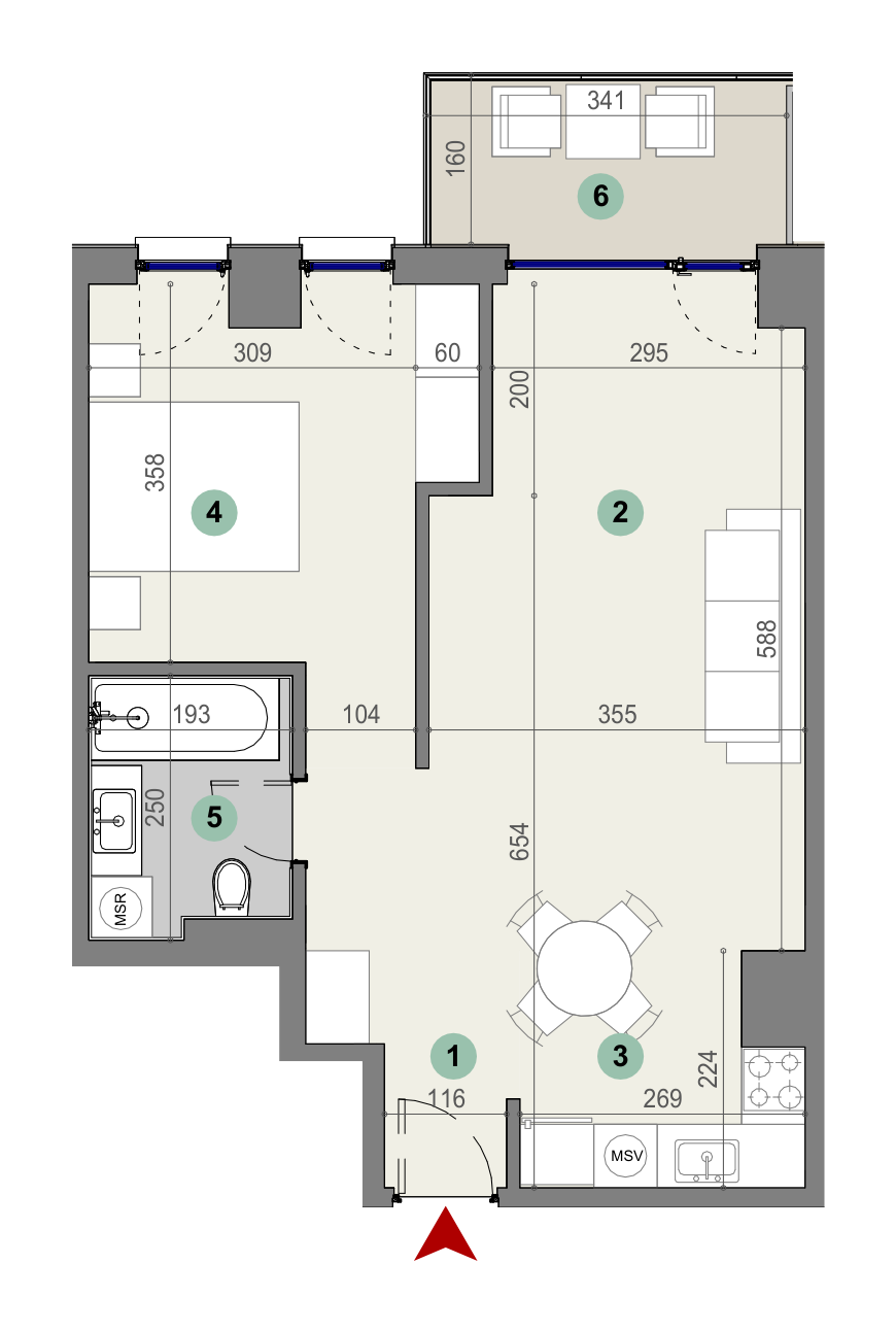 Plan apartament