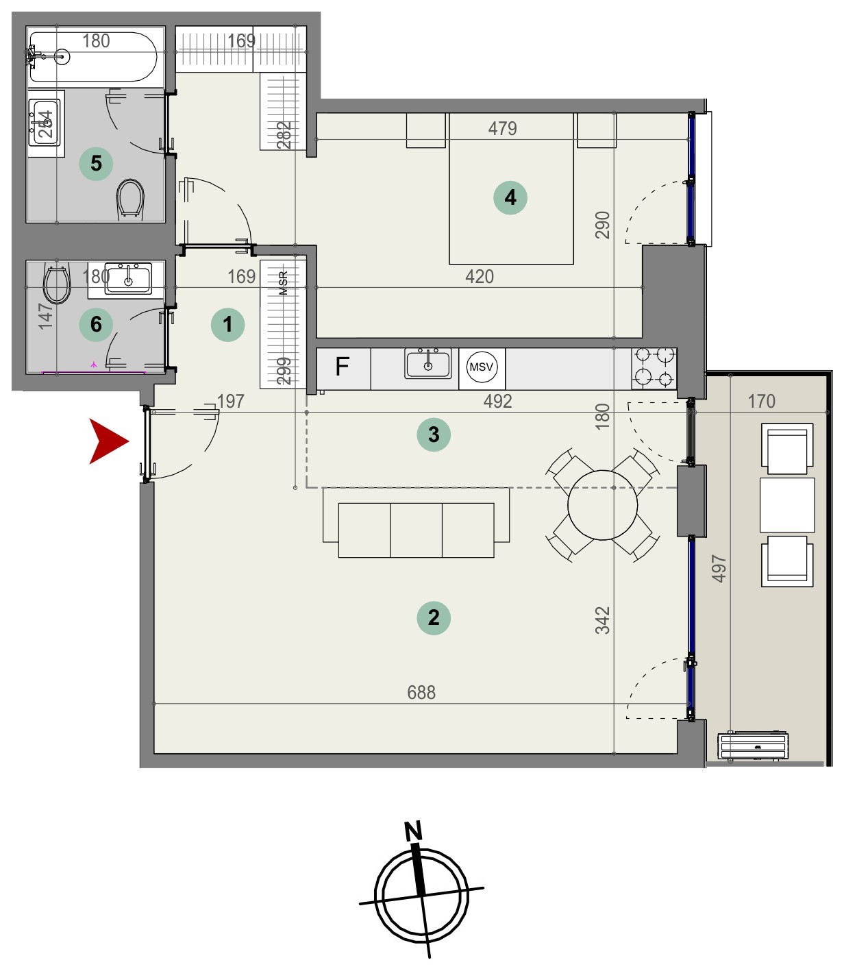 Plan apartament