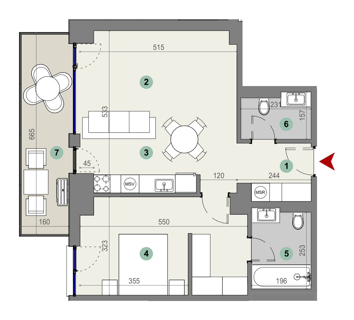 Plan apartament