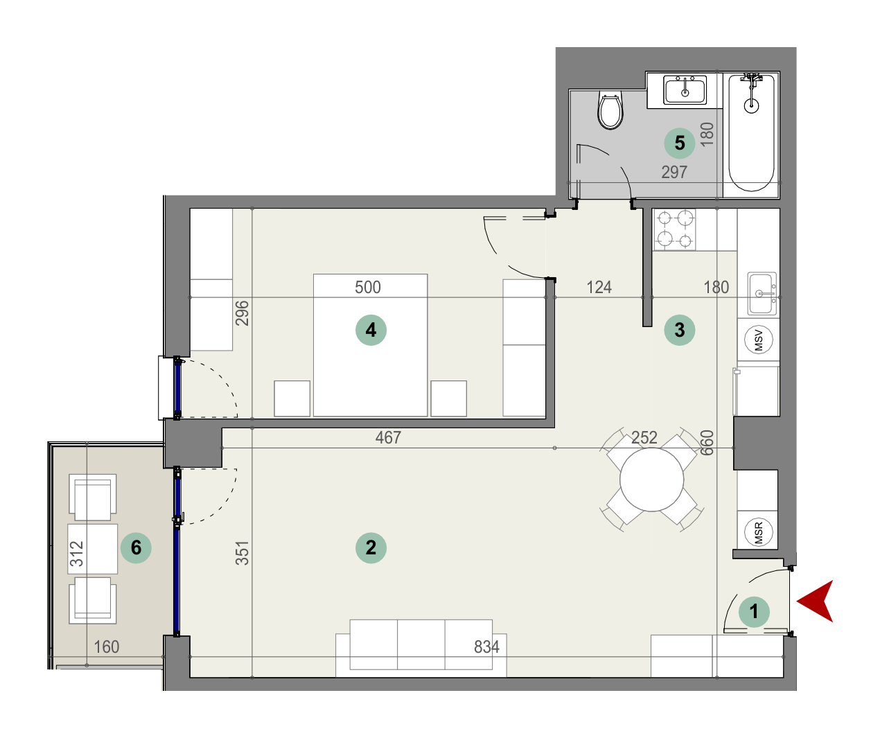 Plan apartament