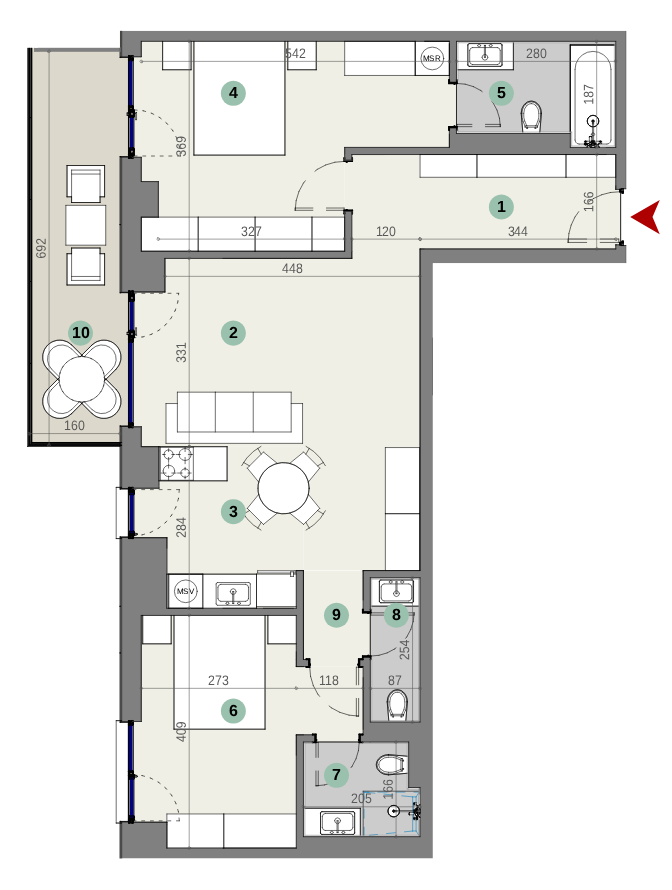 Plan apartament