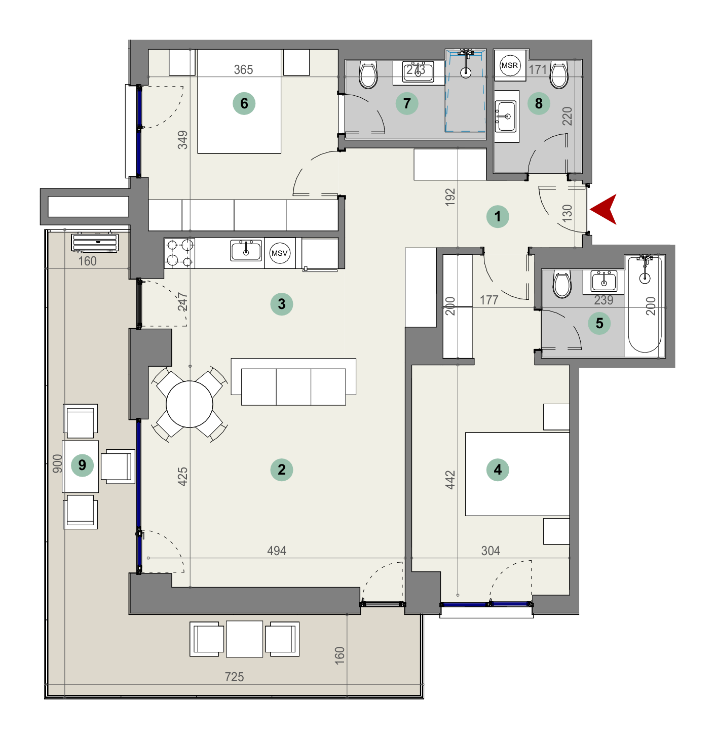 Plan apartament