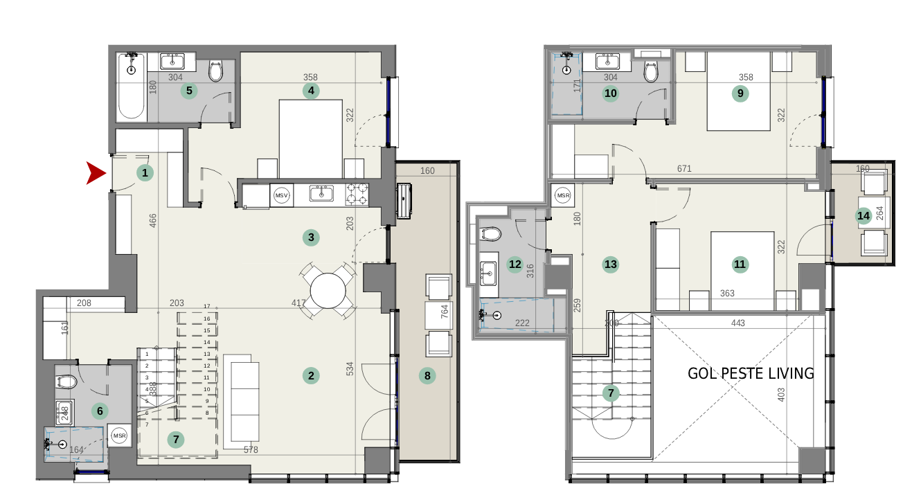 Plan apartament