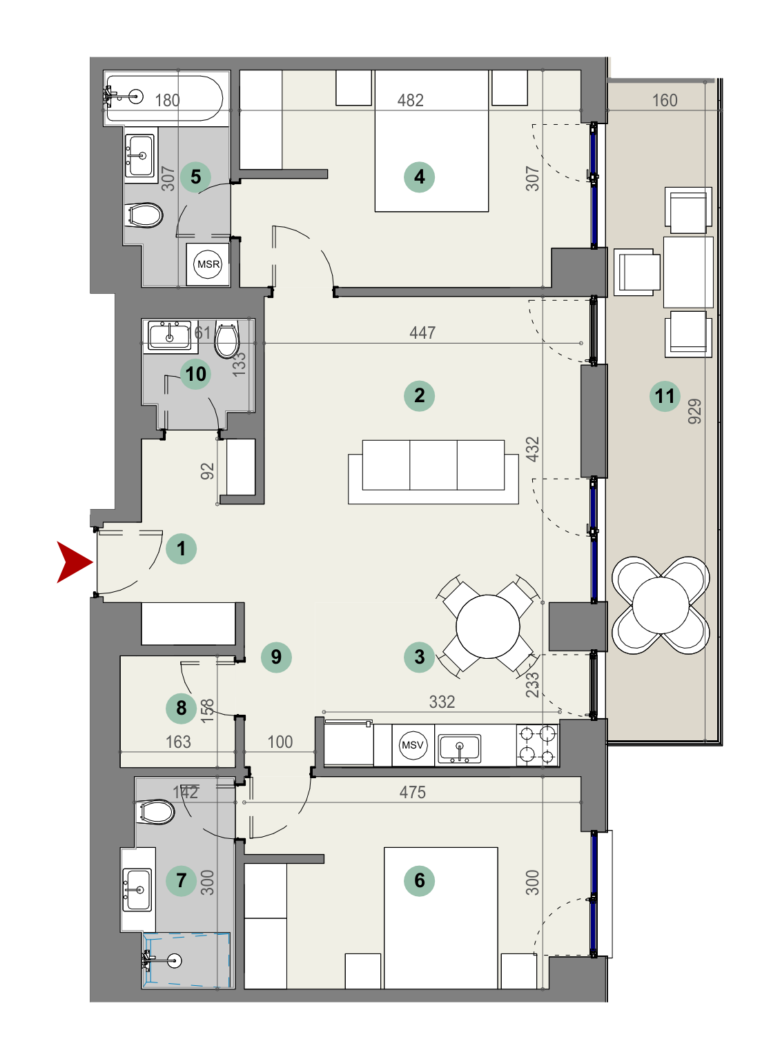 Plan apartament
