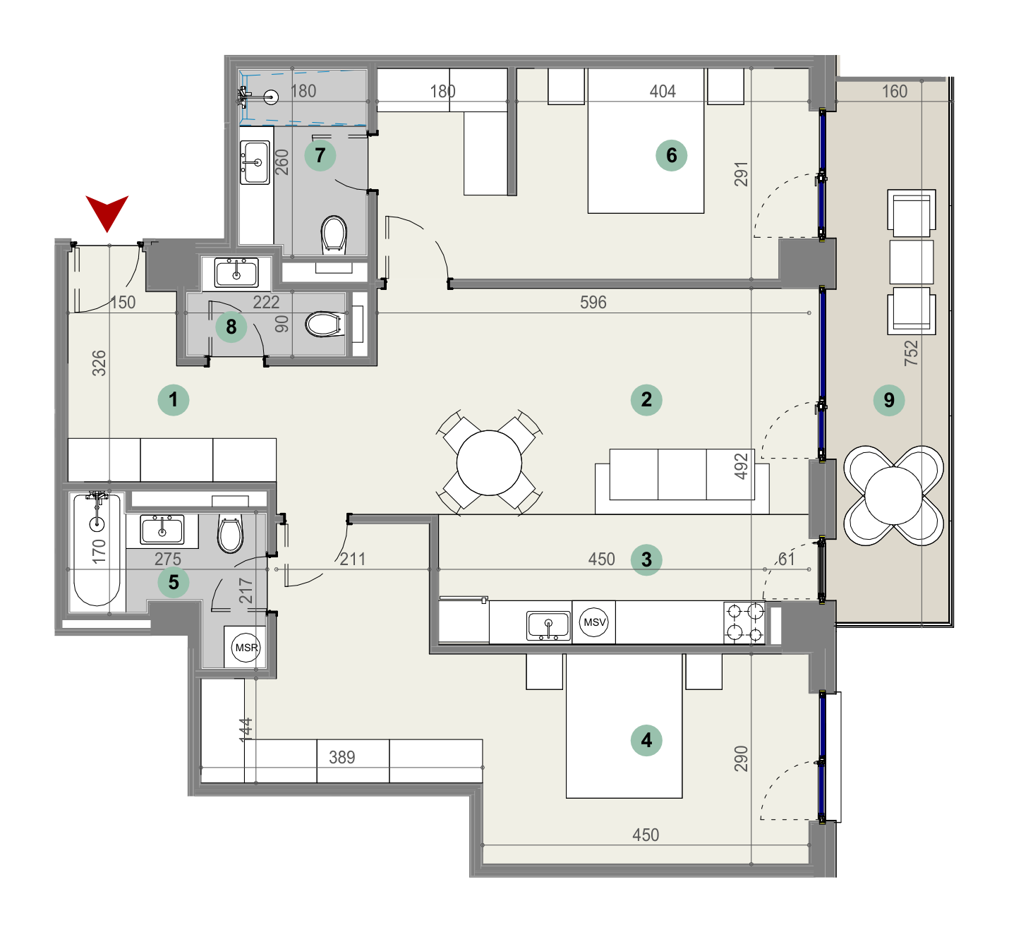 Plan apartament
