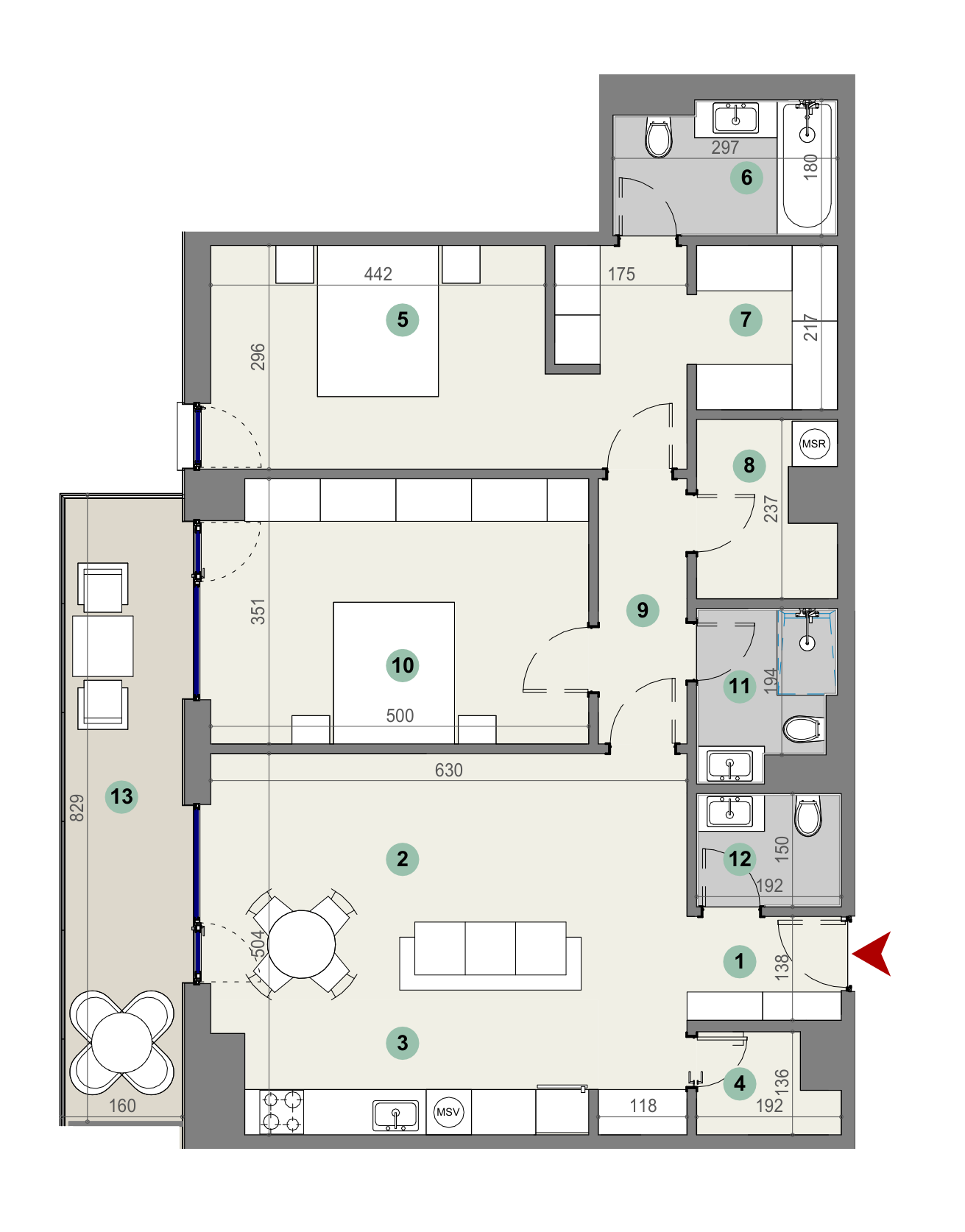 Plan apartament