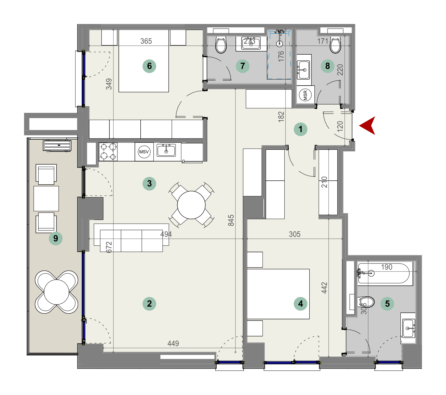 Plan apartament