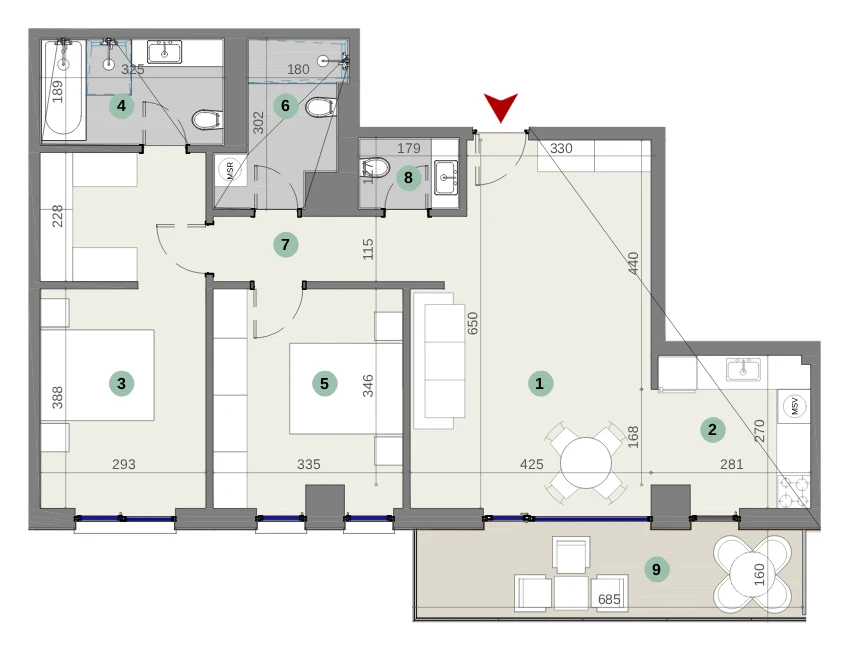 Plan apartament
