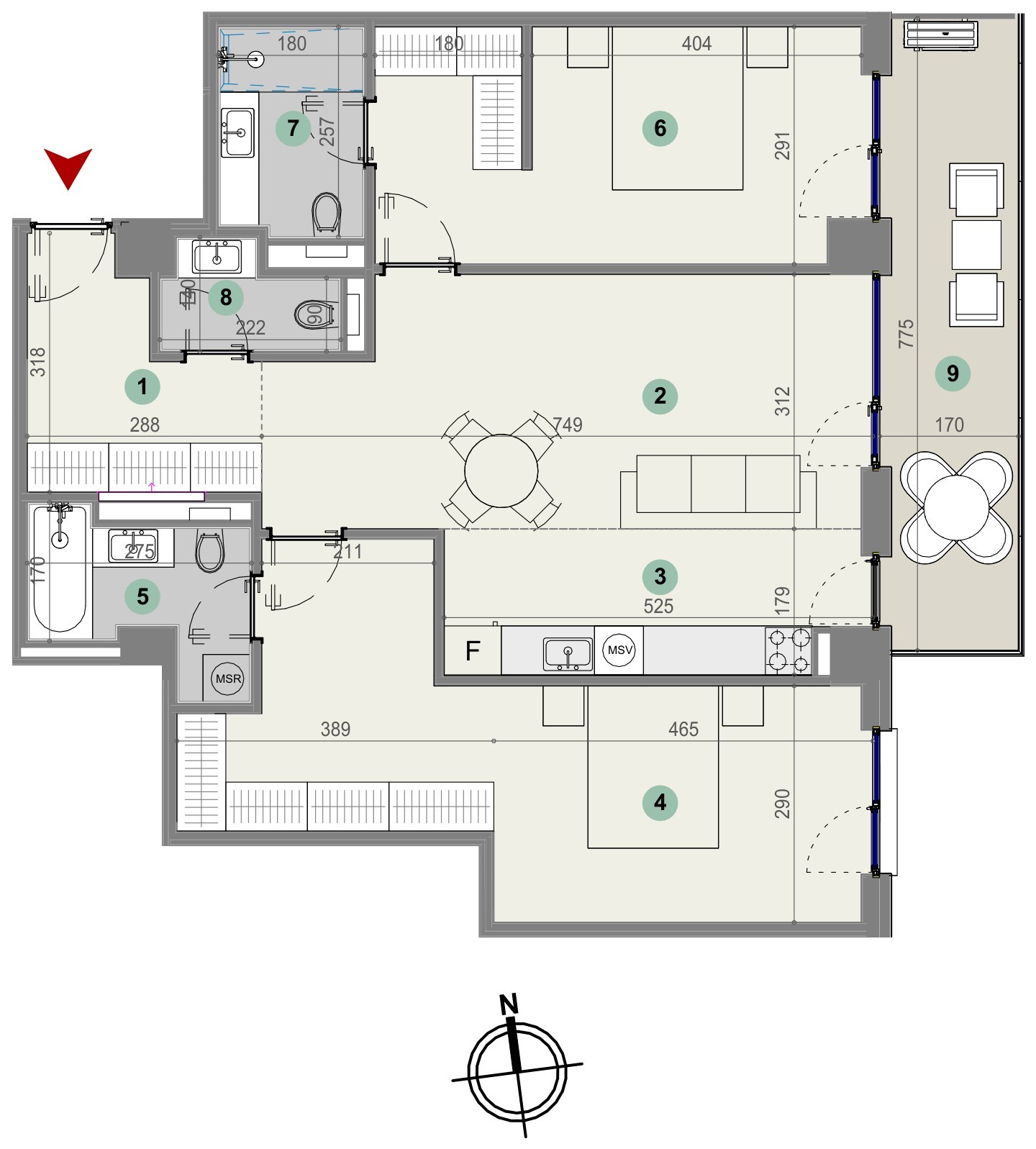 Plan apartament